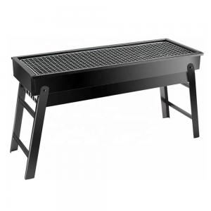 22 Inch Wood Burning Dual Zone Metal Skewer Rack Folding Simple Catering Built In Charcoal Grill