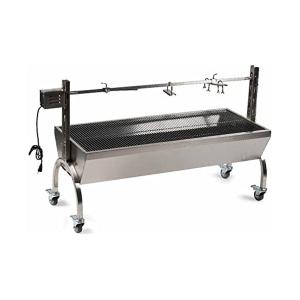 BBQ Skewer Rack Foldable Wood Burning Simple Catering 24Inch Metal Rotisserie Charcoal Grill