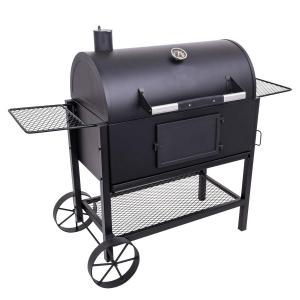 Barrel-Coal-Smoker-Luxury-Outdoor-Portable-Rotating-BBQ-Barbeque-Charcoal-Grill