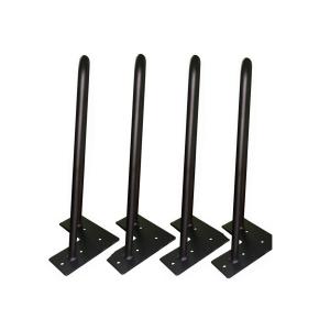 Black 20 Inch Metal Hairpin Coffee Table Legs