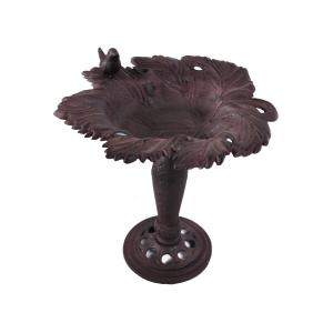 Cast Iron Antique Metal Bird Feeder Bowl Fountain