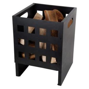 Customized Fire Pits BBQ Log Burner Black Powder Coated Foldable Metal Fire Basket 