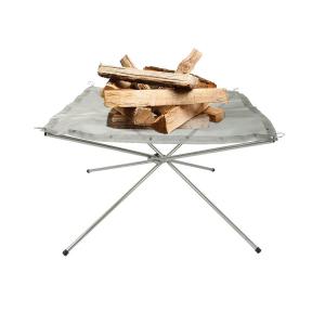Easy To Stall Flexible Function Safety And Convenient Stainless Steel Mesh Foldable Fire Pit Outdoor With Storage Bag