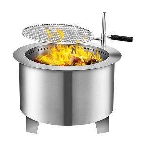 Eco-Friendly Best Fire Pit Portable Wood Burning Outdoor Stainless Steel Large Smokeless Fire Pit