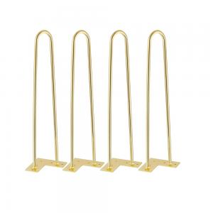 Gold Color Stainless Steel New Design 3 Inch Mounting Plate Sofa Legs