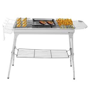 Home Folding Coal Barbecue Stainless Steel Tabletop Portable Bbq Grill 