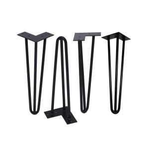 Minimalist 16 Inch Aluminum Table Legs Hairpin