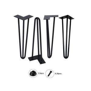 Minimalist 28 Inch Furniture Solid Hairpin Legs Metal
