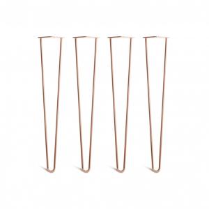 Minimalist Metal Chrome Hairpin Table Legs