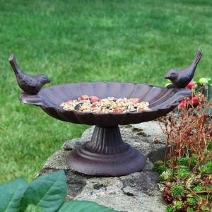 Outdoor Decorative Antique Cast Iron Bird Feeder