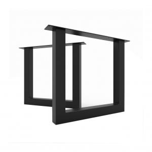 U Shape White Powder Coating Table Legs