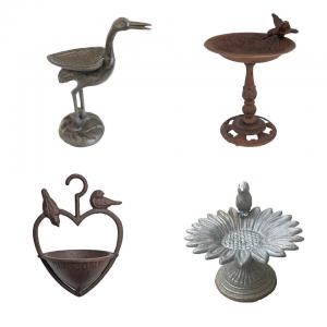 Wholesale Outdoor Garden Antique Cast Iron Metal Decorative Hanging Bird Feeder
